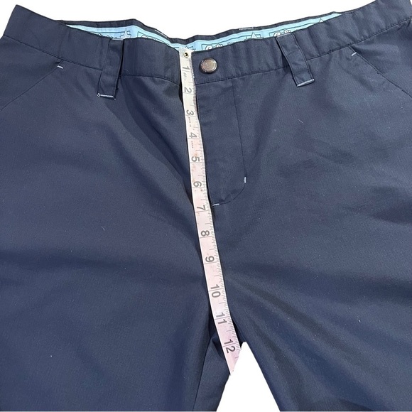 Vintage Rave Goth Navy Blue Extra Wide Leg Baggy Cargo Pants by Caffeine Y2K 90s - Picture 7 of 14